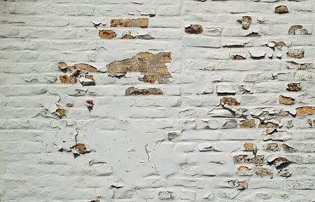 Parede com problemas de pintura