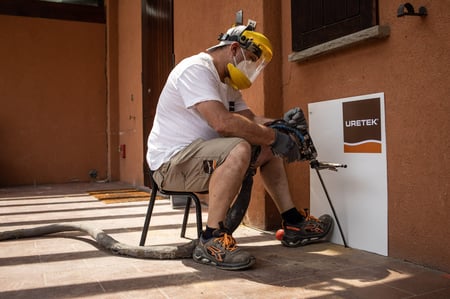 injeções de resina expansiva