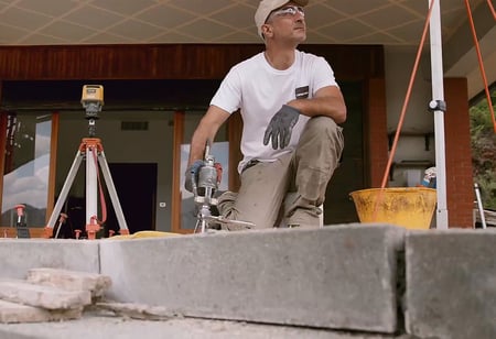 Injeções de resina no terreno