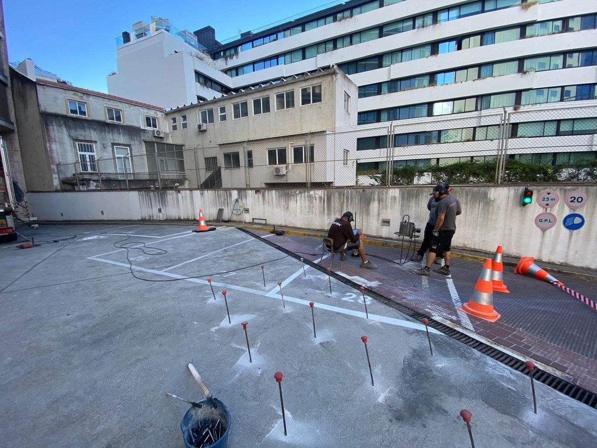 Realização de ensaio penetrométrico