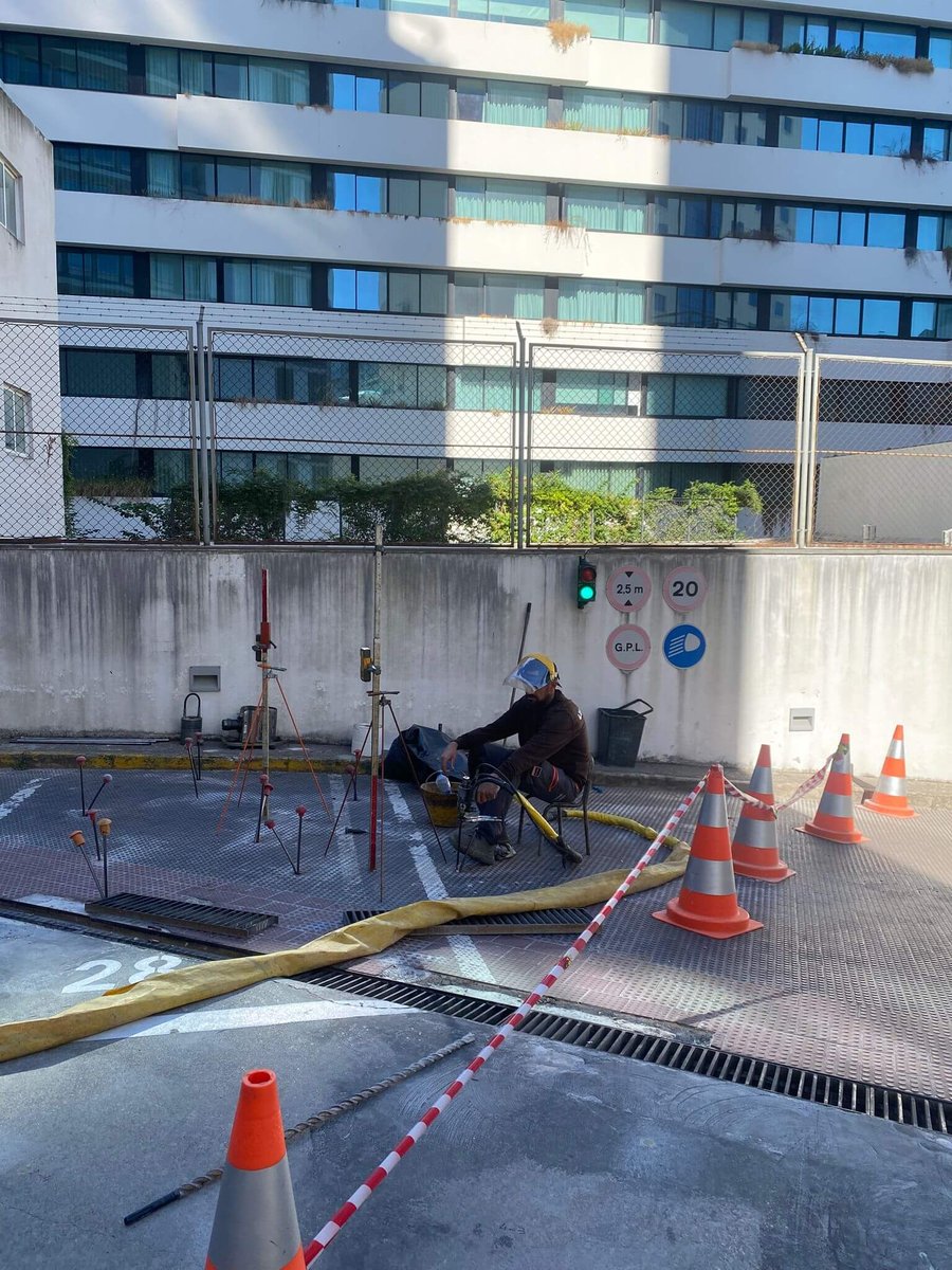 injeções de resina