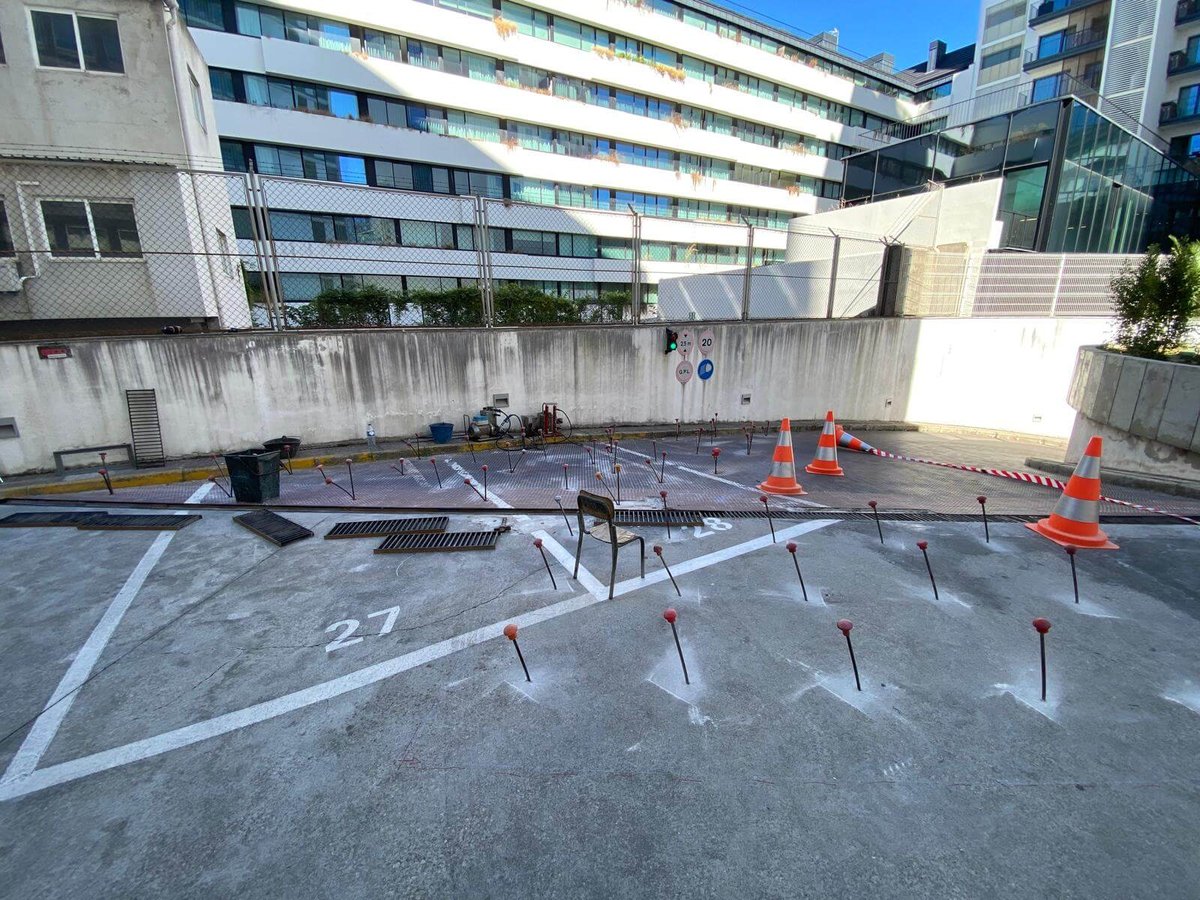 malha de injeções de resina