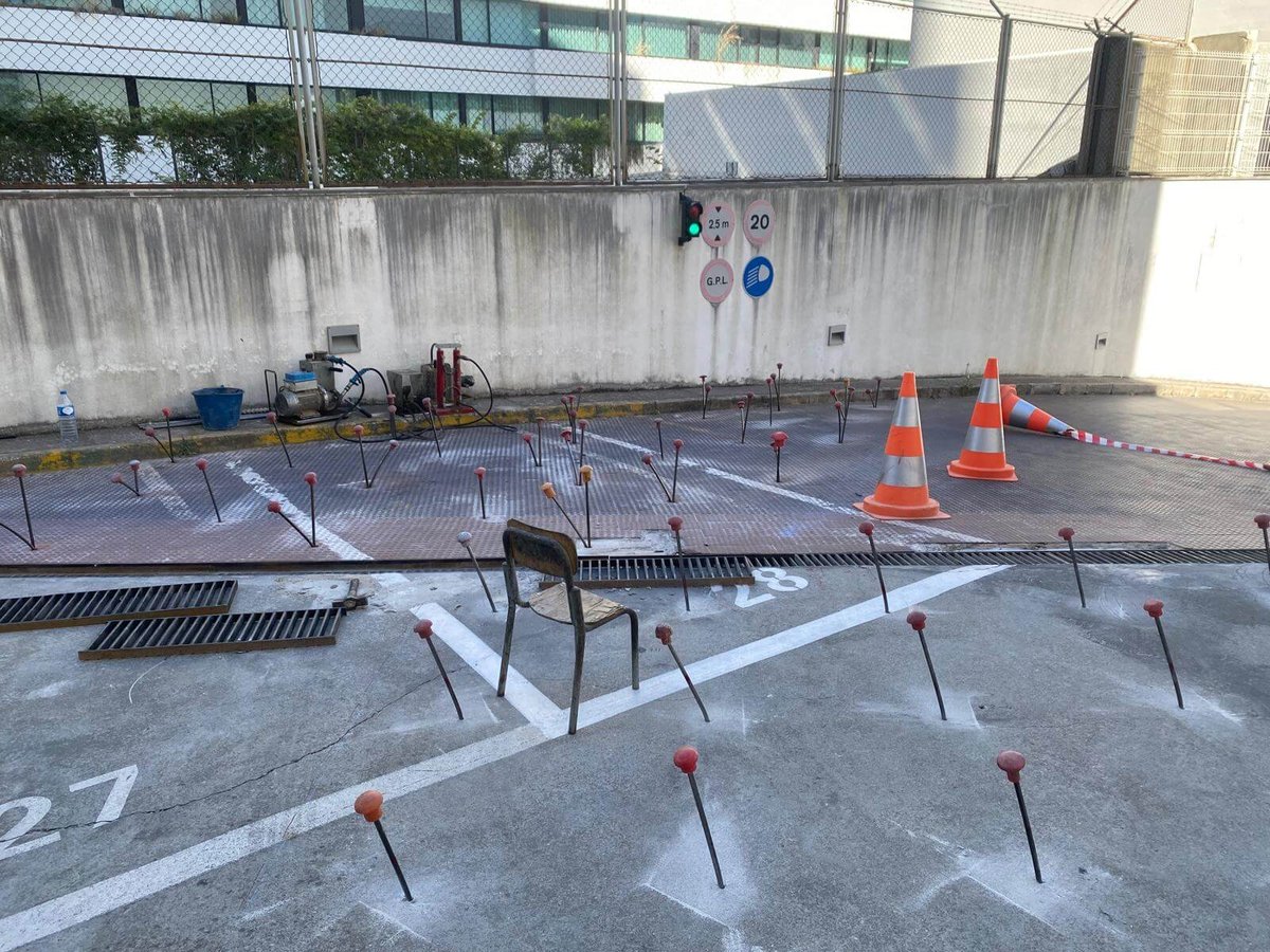 malha de injeções de resina