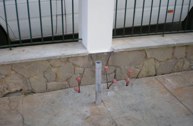 injeções de resina