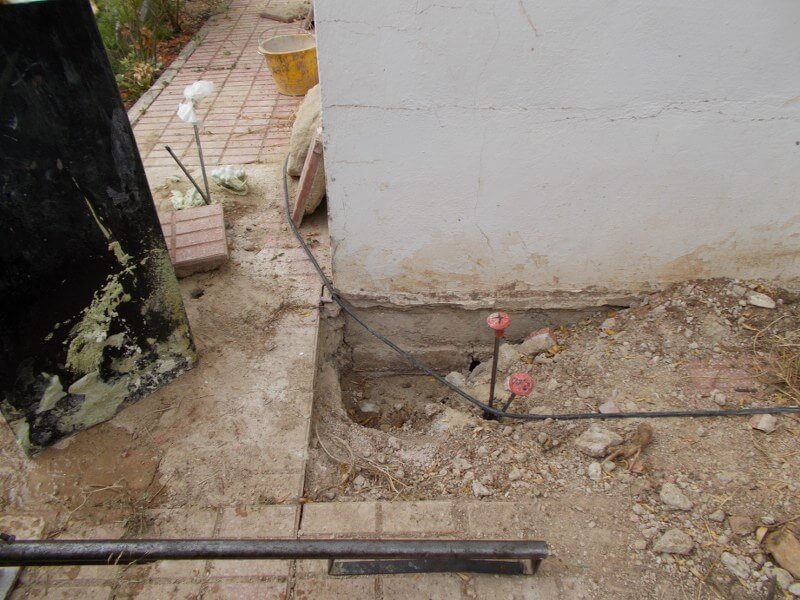 injeções de resina no terreno