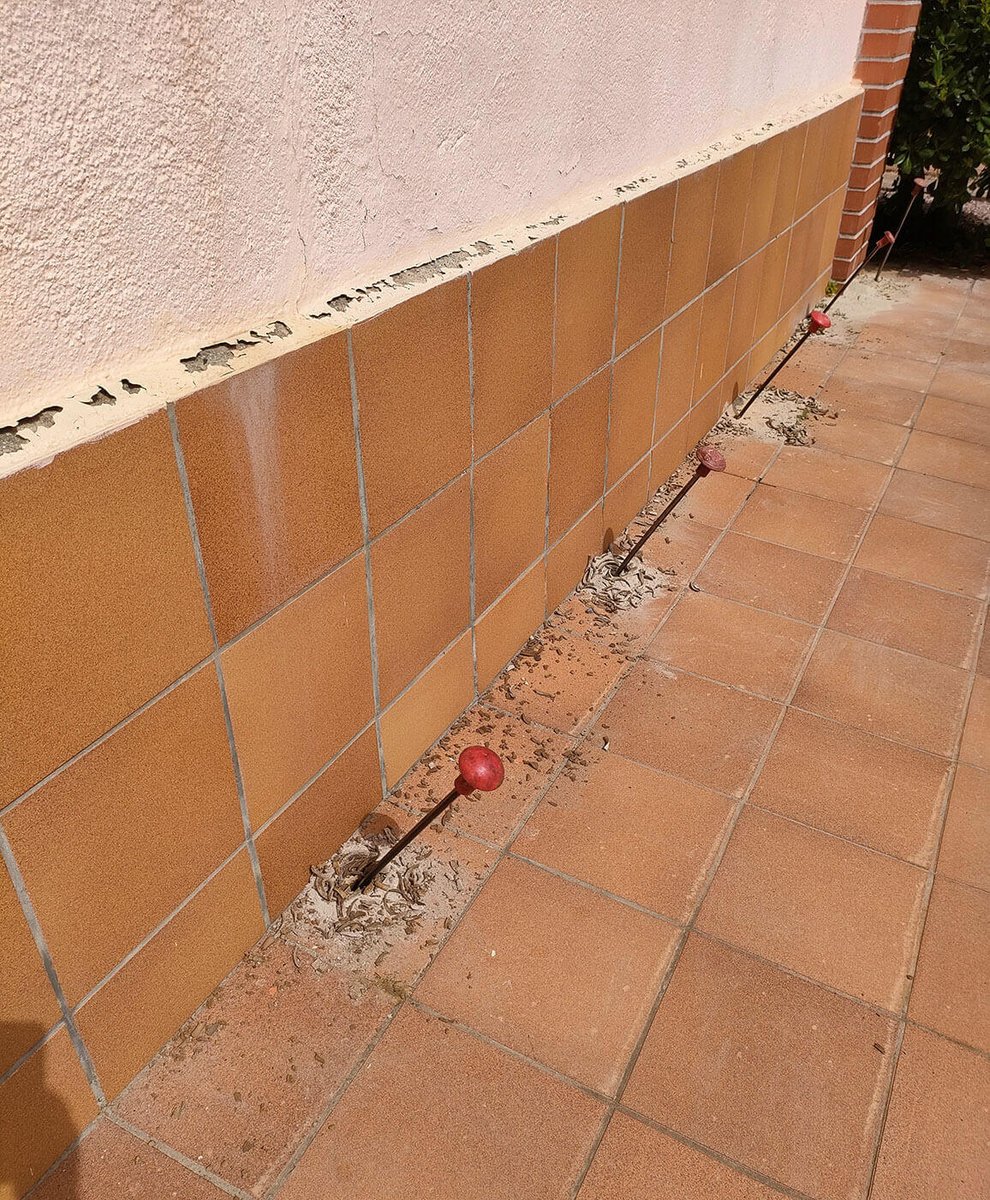 Pontos de injeção de resina