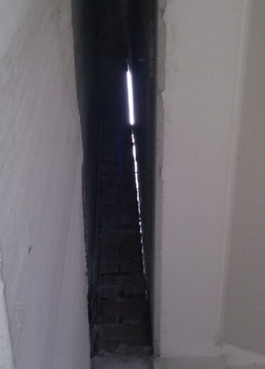 Junta de dilatação antes da intervenção