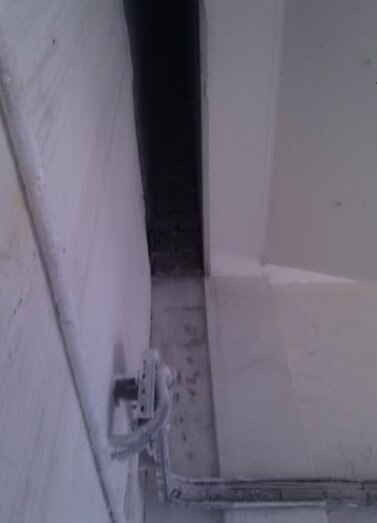 Junta de dilatação após a intervenção