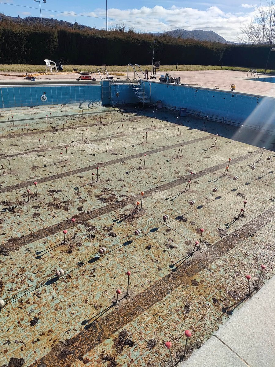 Intervenção na piscina