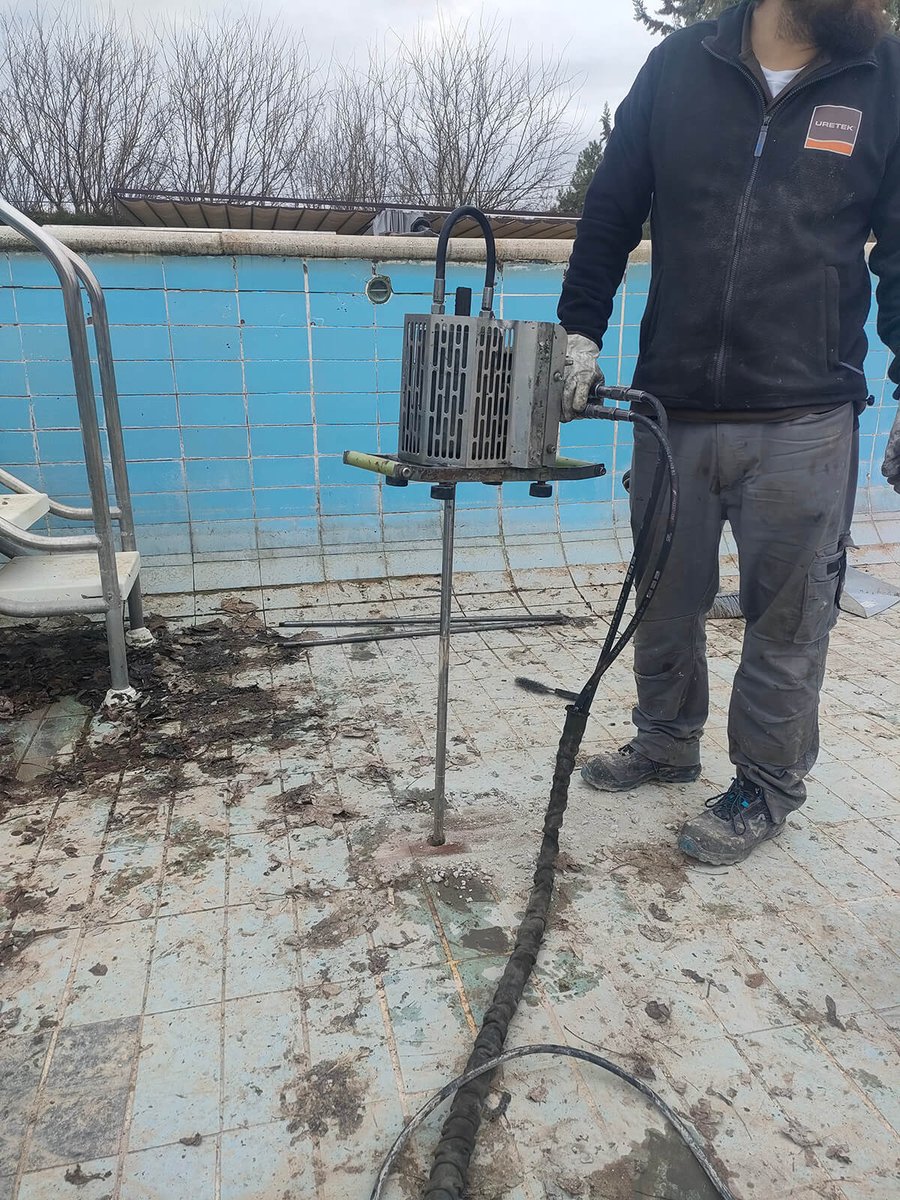 Realização de ensaio penetrométrico