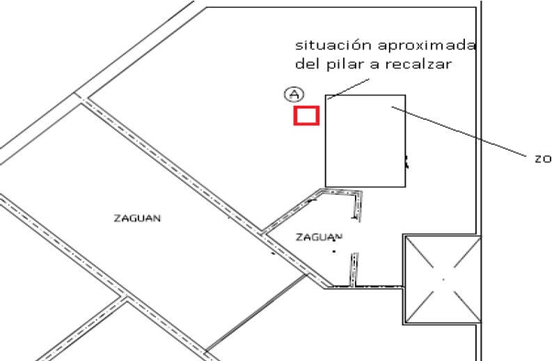 planta da zona de intervenção