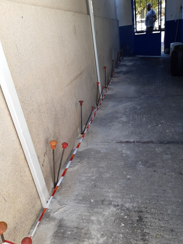 injeções de resina