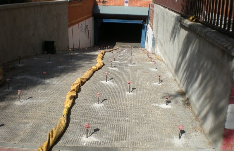 rede de injeções de resina no exterior