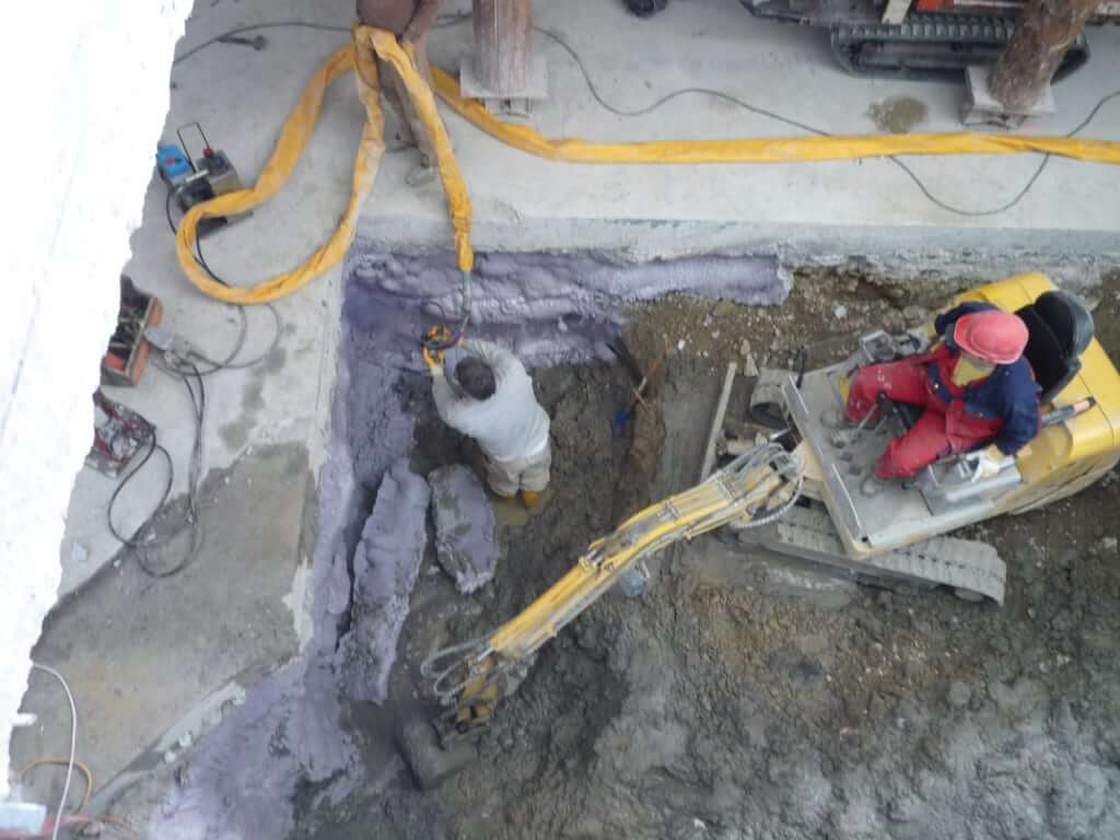 Utilização da resina para impermeabilizar o solo
