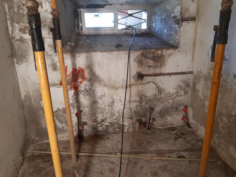 Injecções de resina no solo