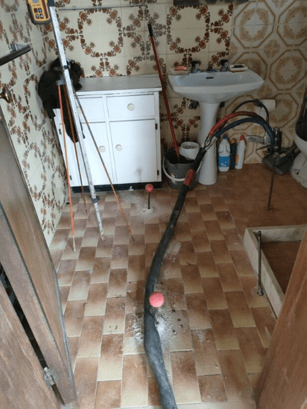 Injecções de resina Uretek Geoplus