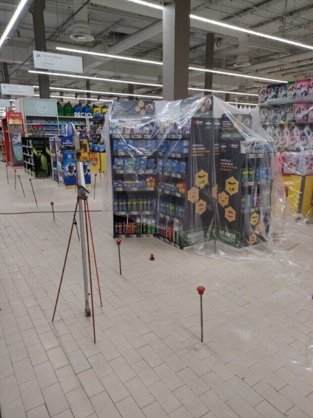 Pontos de injeção de resina