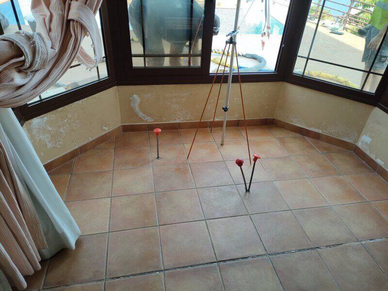 Pontos de injeção de resina
