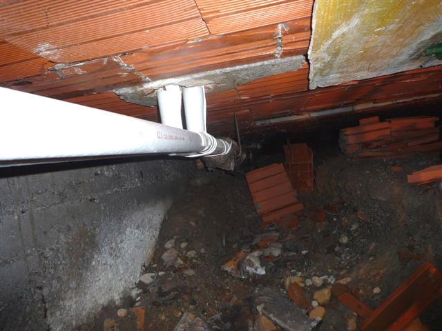 Interior da cavidade subterrânea