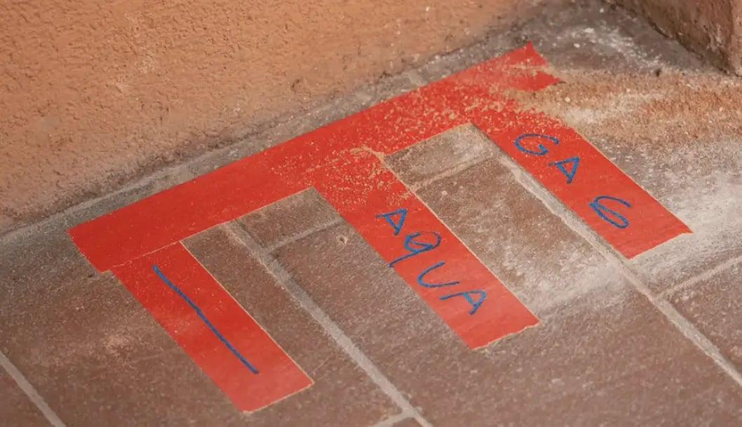 Sinalização de tubagens