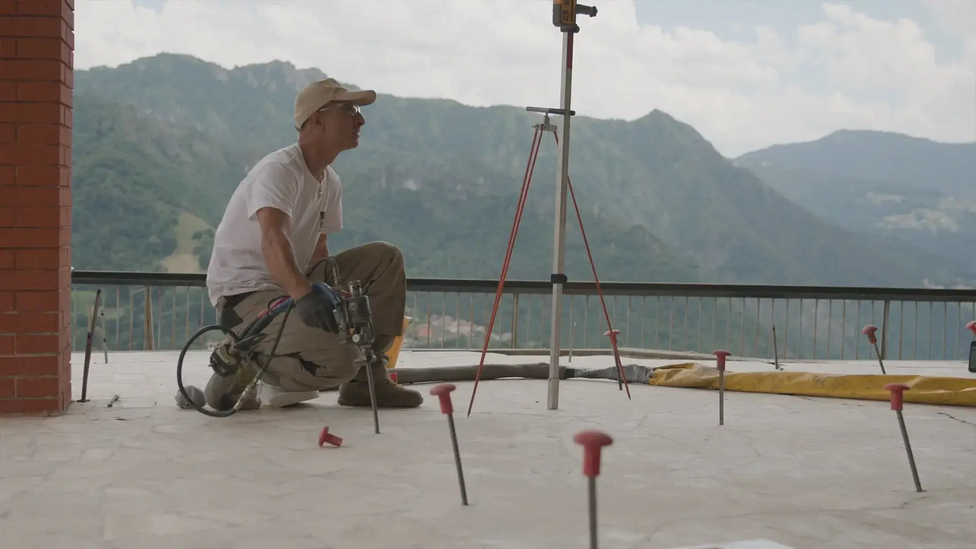 Injeções de resina no terreno