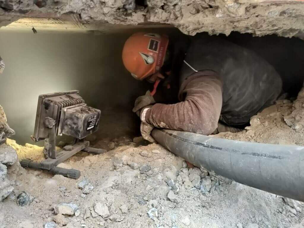 Bombeamento de argila