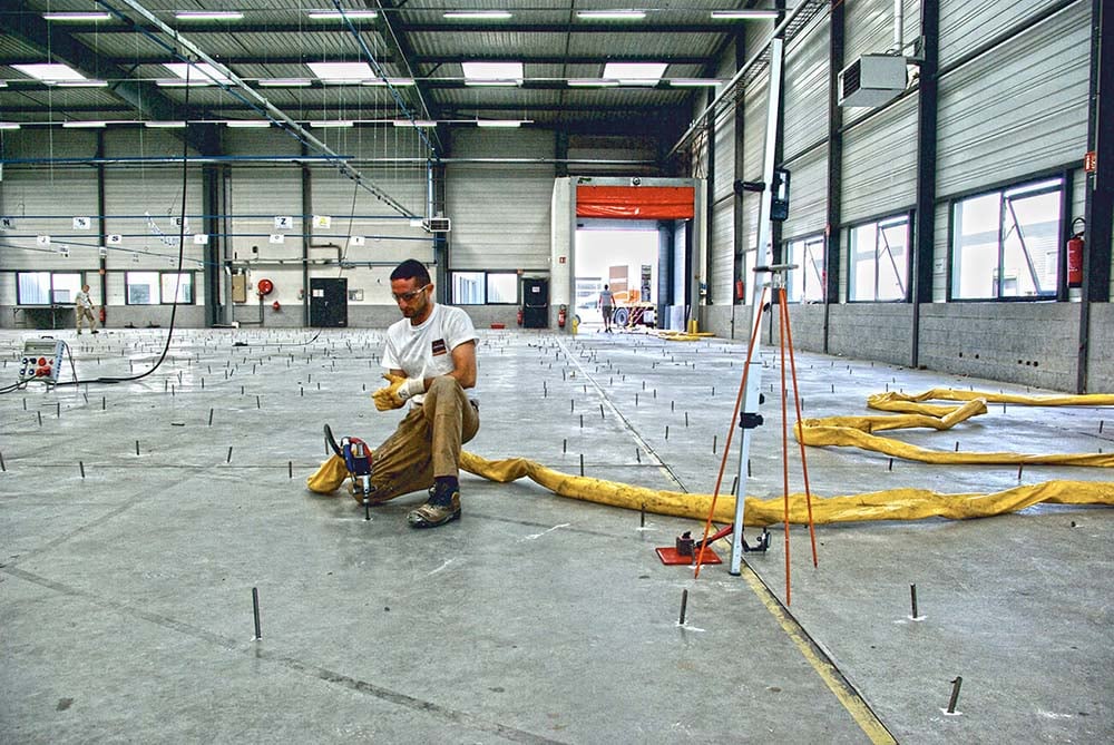 Elevação de pavimentos industriais
